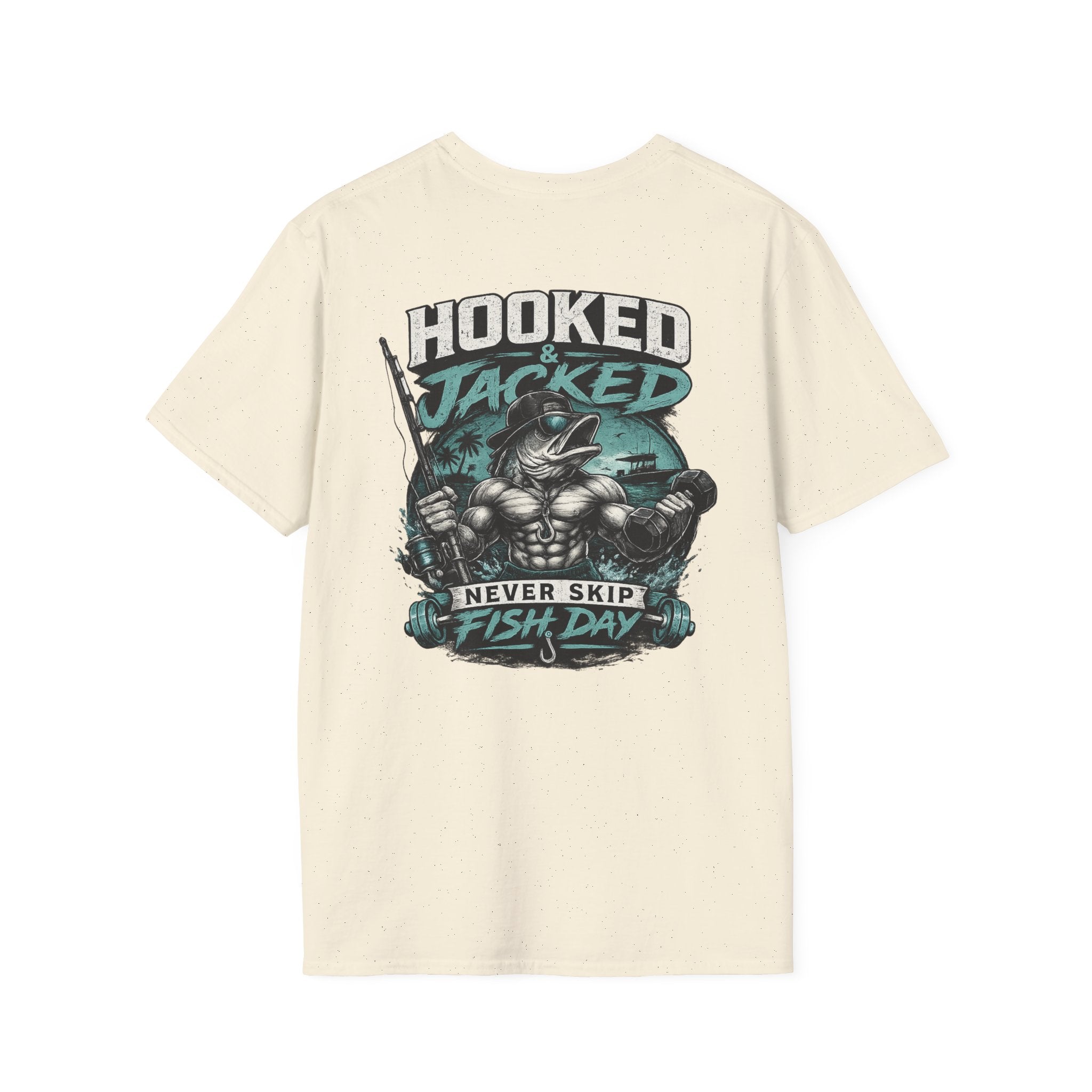 Hooked & Jacked Minimal Logo T-Shirt — Casual Graphic Tee for Everyday Wear