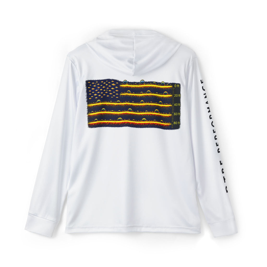 Men's USA Flag Warmup Hoodie — Athletic Long-Sleeve Performance Hoodie