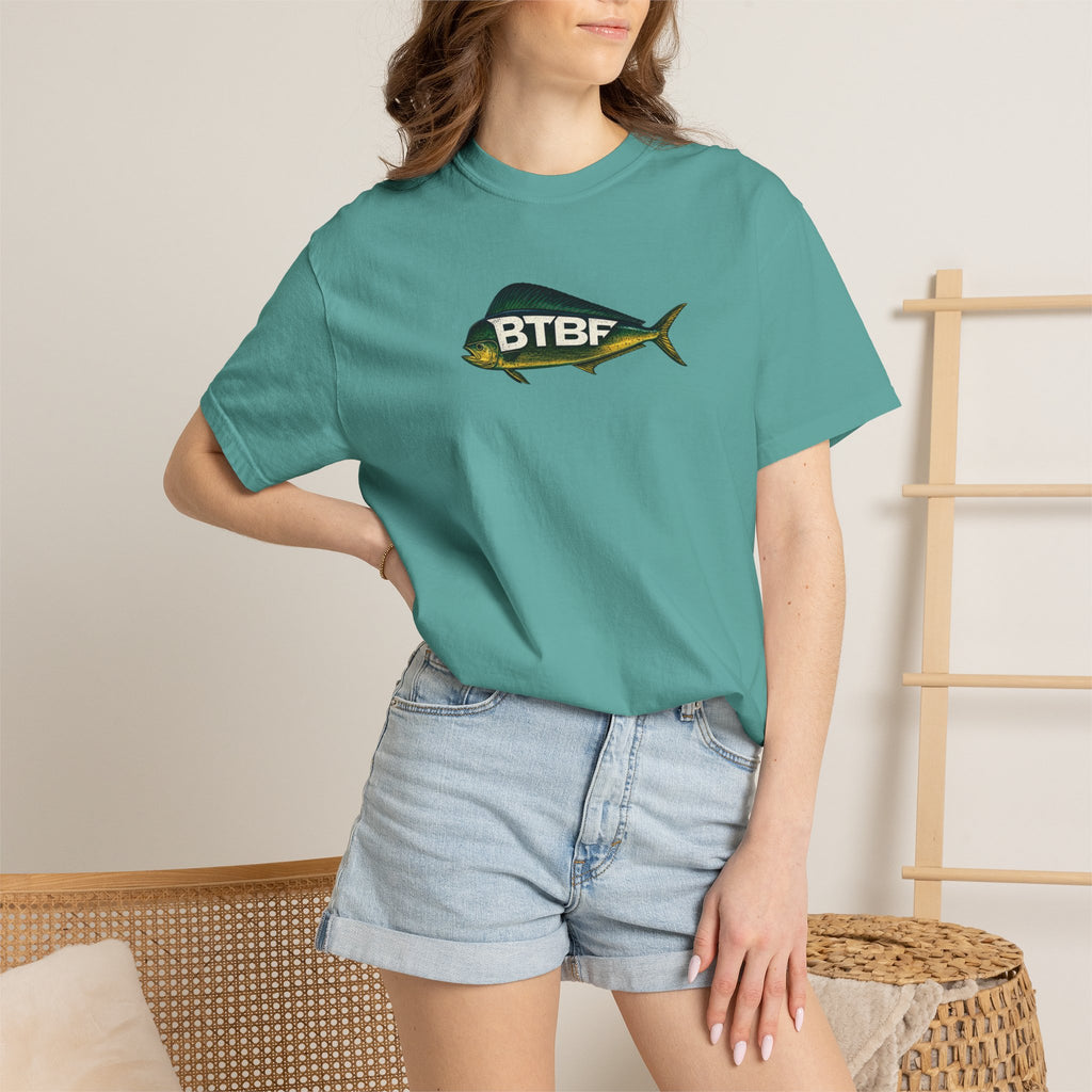 Mahi Mahi 'BTBF' Graphic T-Shirt — Fish Tail Back Print