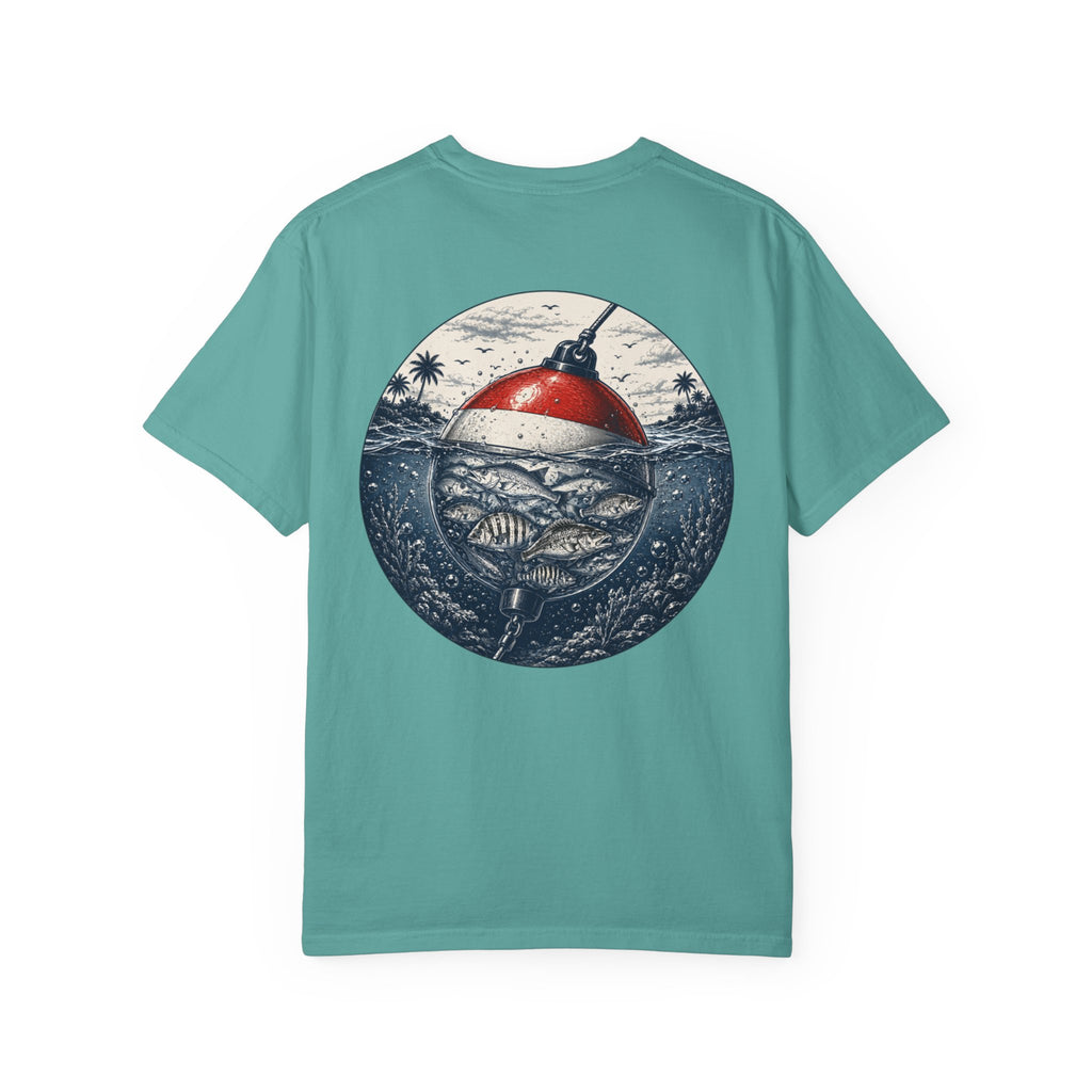Fishing Buoy T-Shirt — Vintage Ocean Fish Graphic Tee (BTBF)
