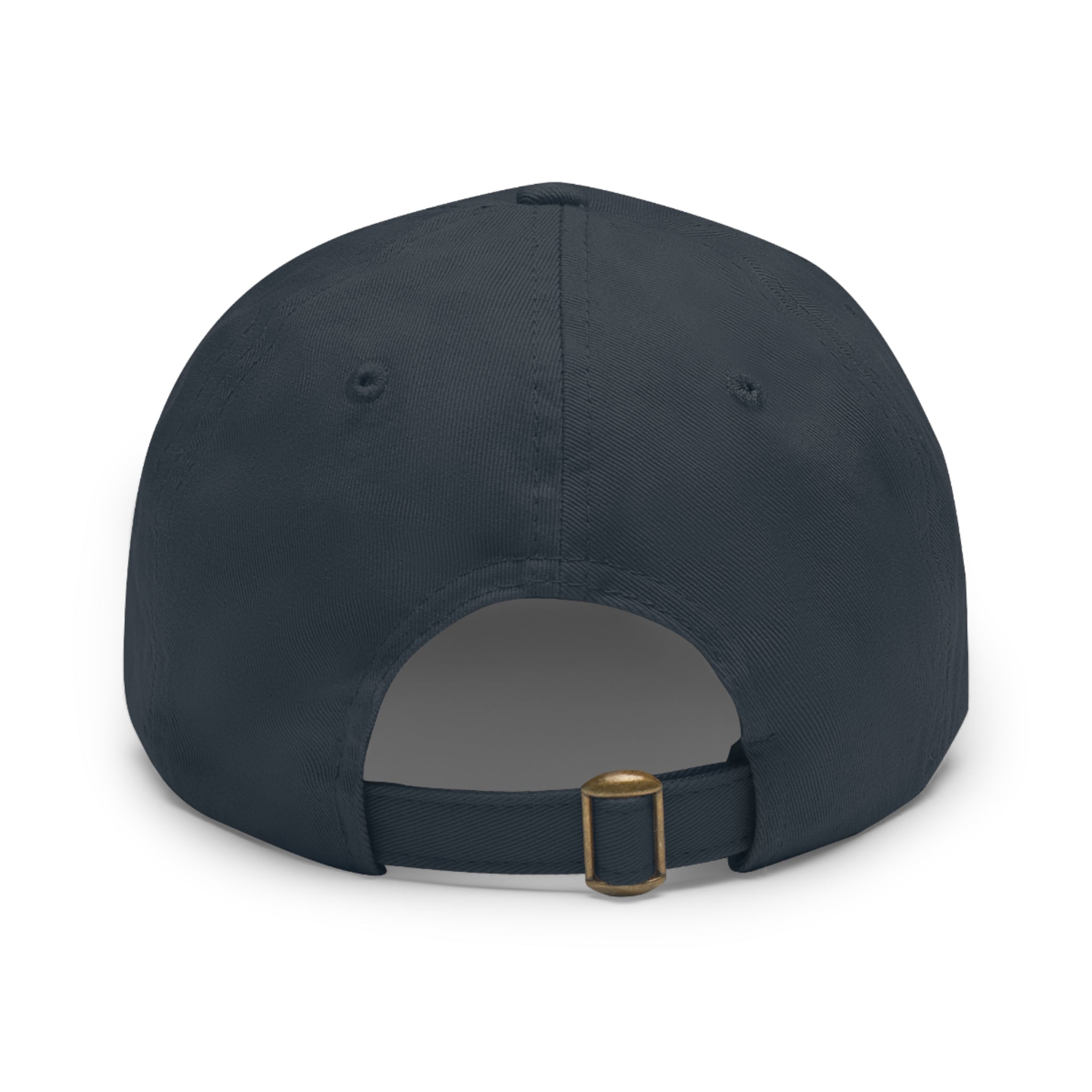 Grouper Leather Patch Dad Hat — RTBF Fishing Logo Cap