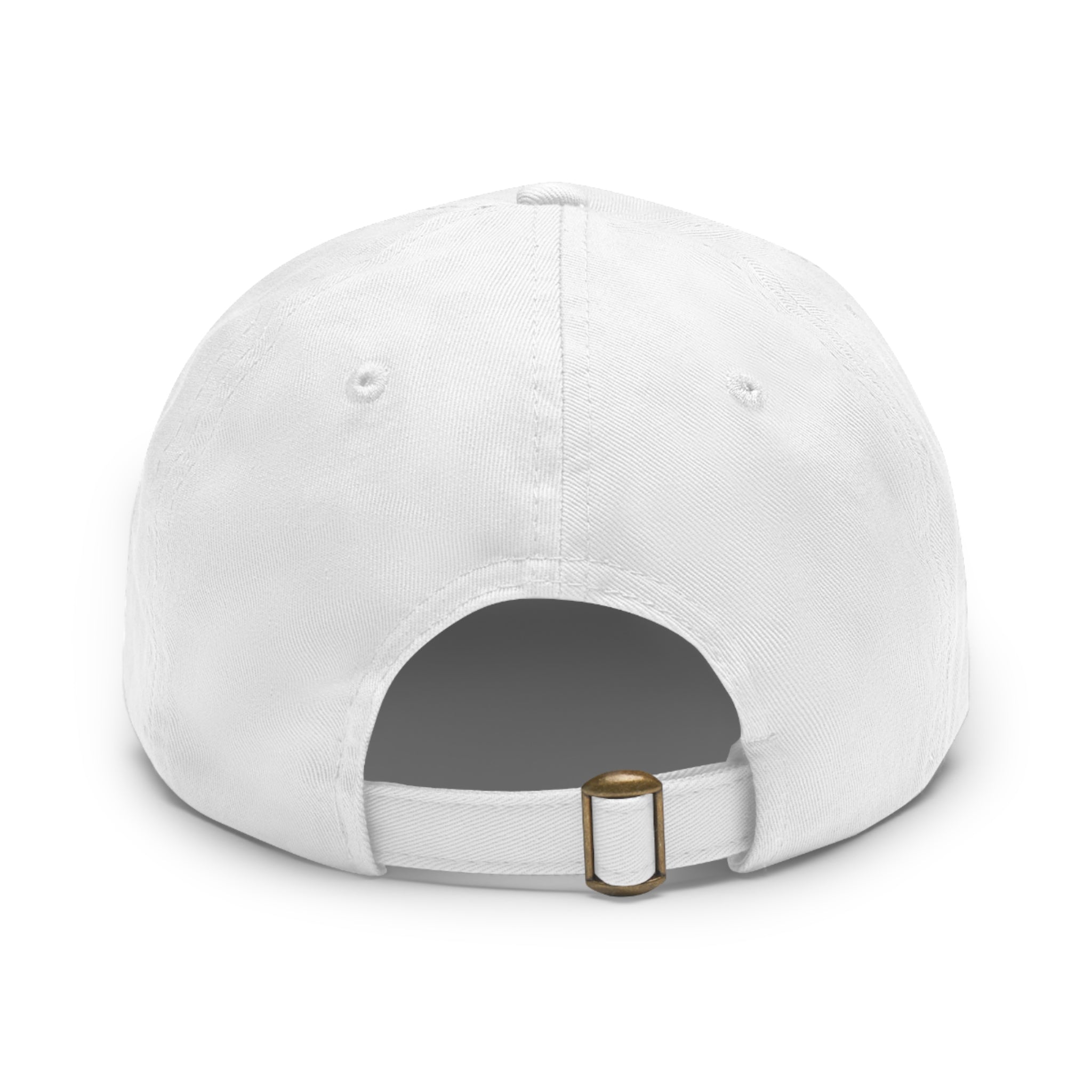 Grouper Leather Patch Dad Hat — RTBF Fishing Logo Cap