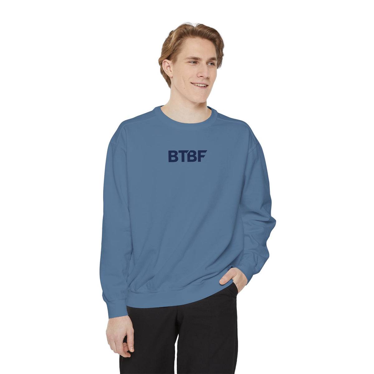 Sweatshirt — BTBF American Flag Boat Graphic Crewneck