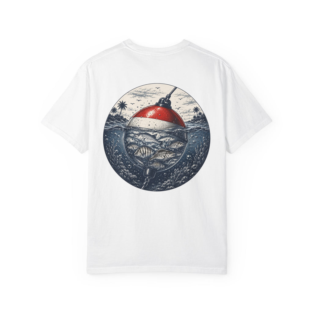 Fishing Buoy T-Shirt — Vintage Ocean Fish Graphic Tee (BTBF)