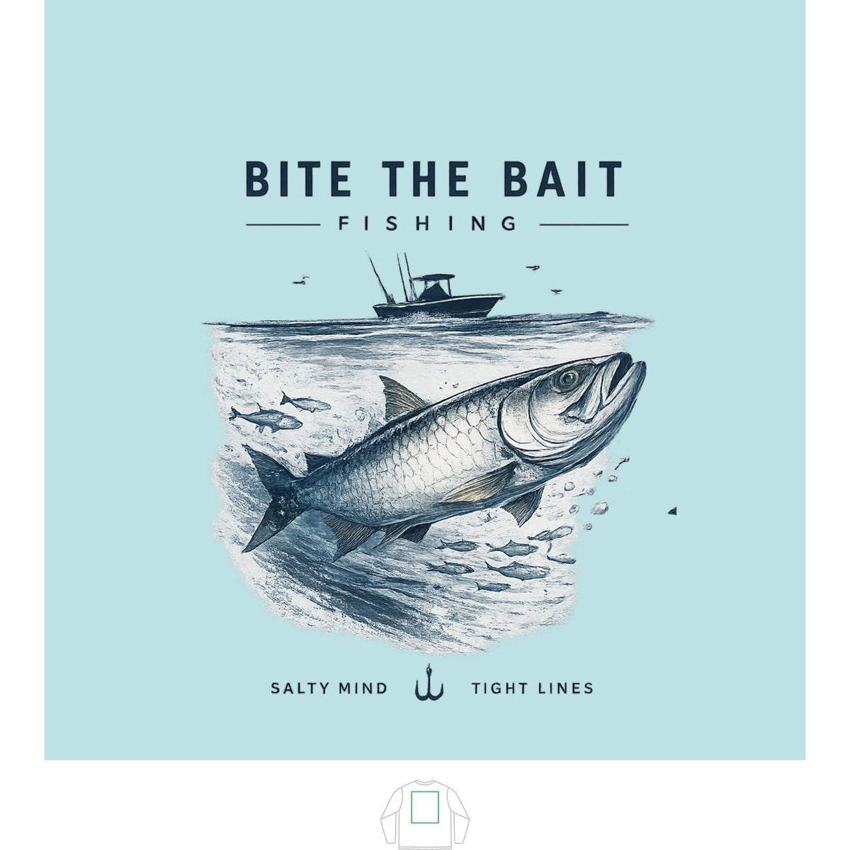 "Bite the Bait" Solar Tee