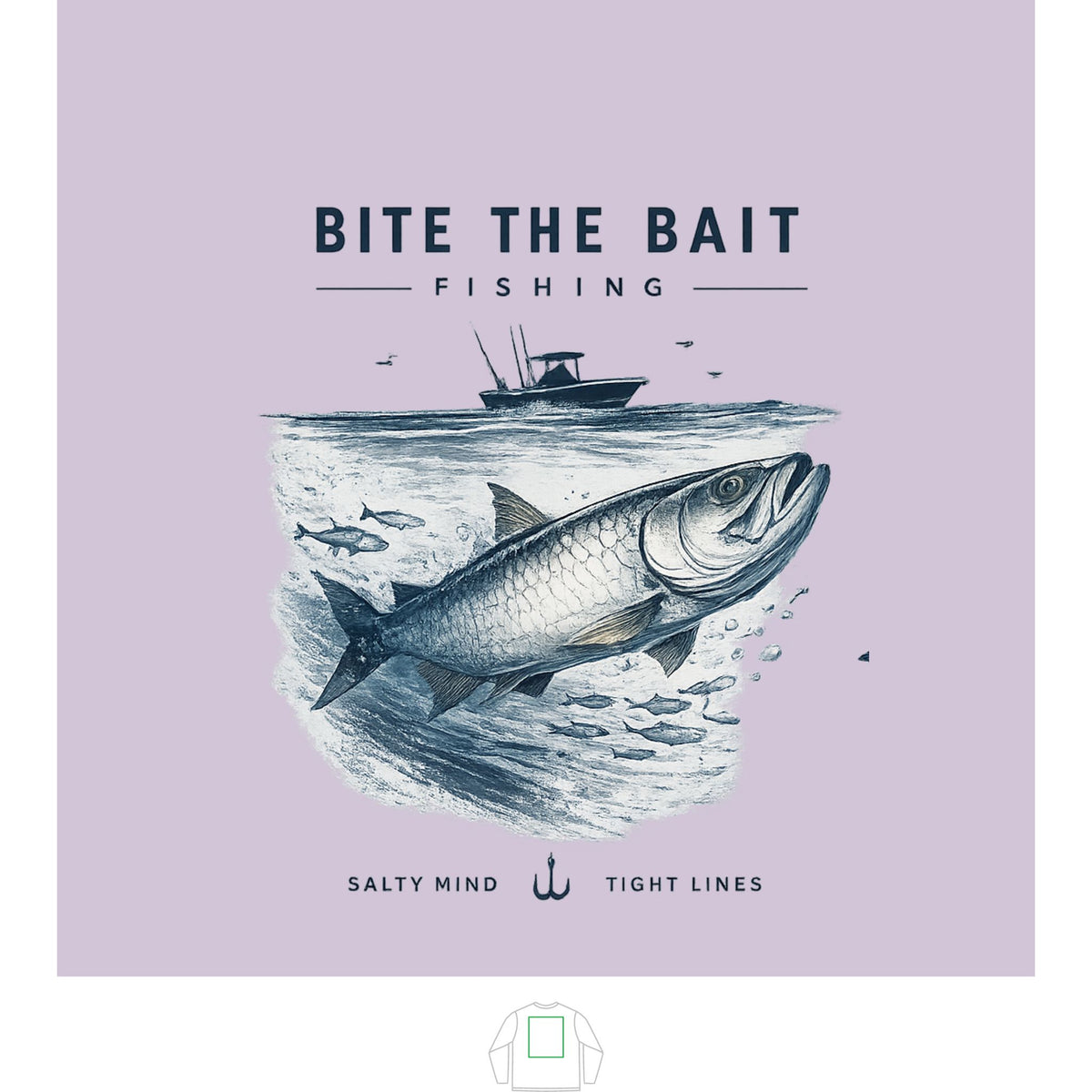 "Bite the Bait" Solar Tee
