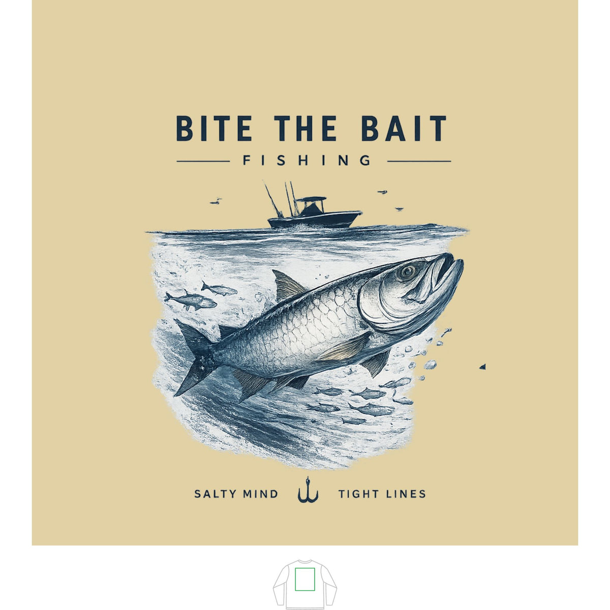 "Bite the Bait" Solar Tee