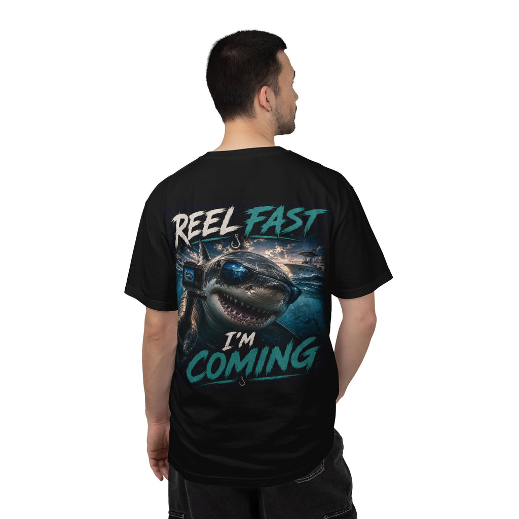 "Reel Fast, I'm Coming" Shark Tee