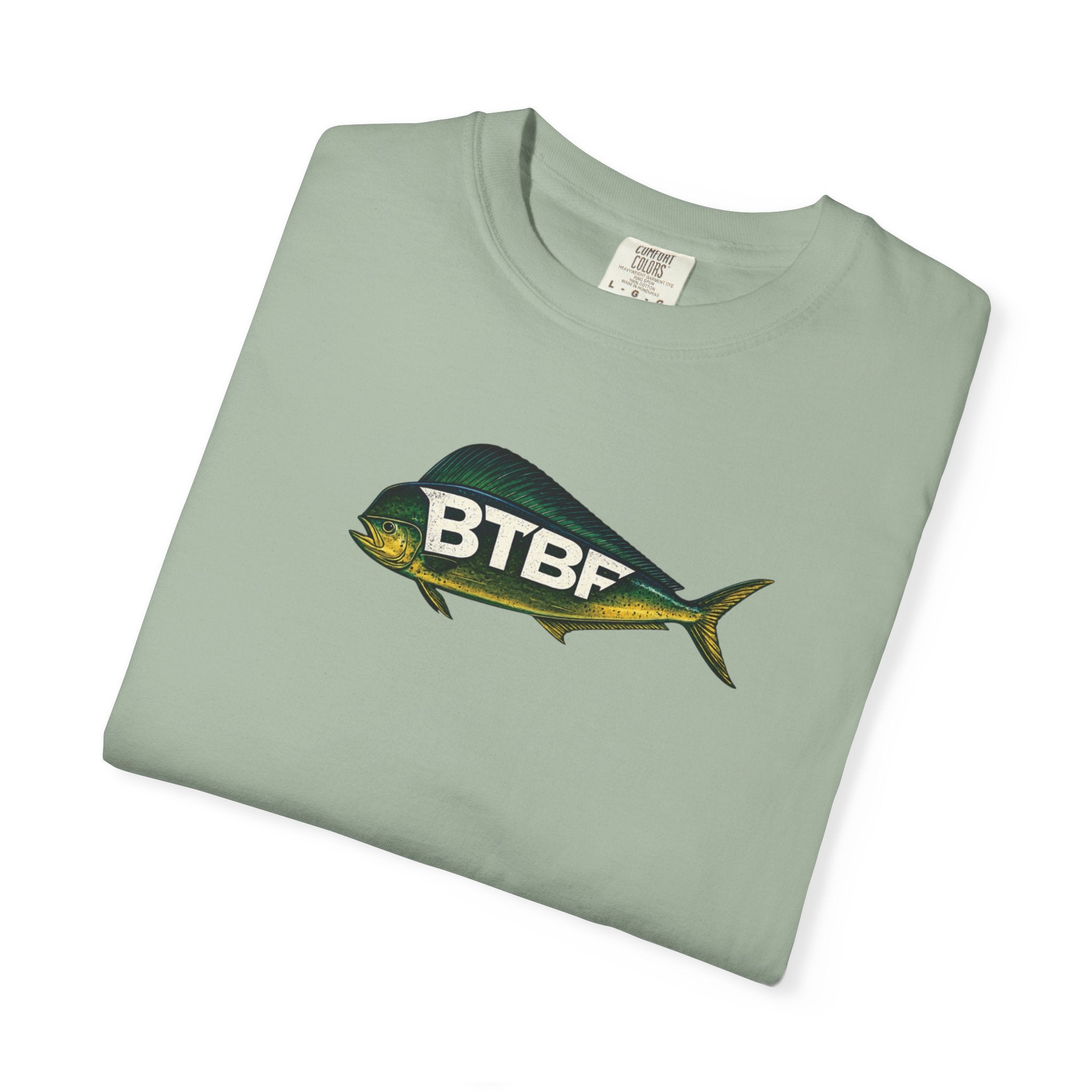 Mahi Mahi 'BTBF' Graphic T-Shirt — Fish Tail Back Print