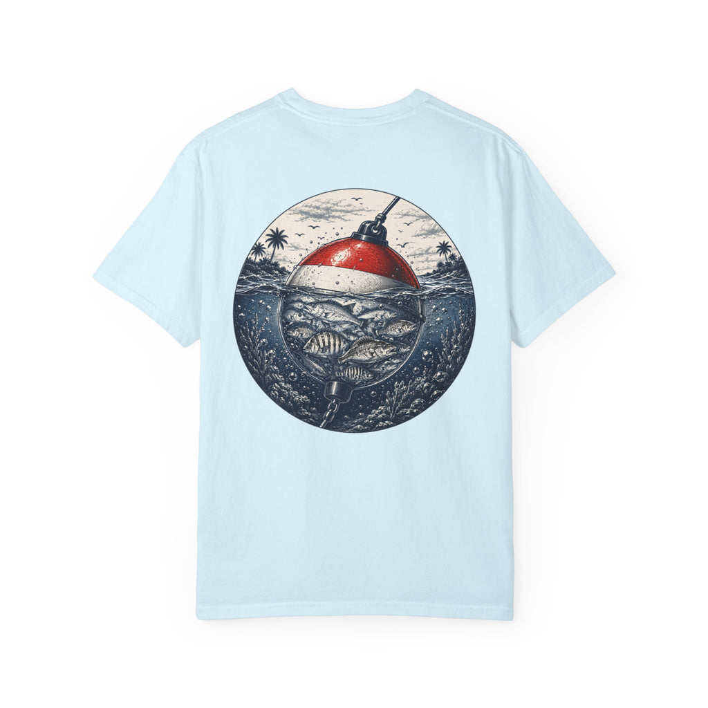 Fishing Buoy T-Shirt — Vintage Ocean Fish Graphic Tee (BTBF)