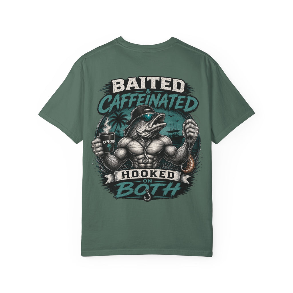 Baited Caffeinated Hooked on Both T-Shirt