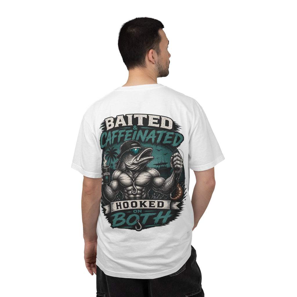 Baited Caffeinated Hooked on Both T-Shirt