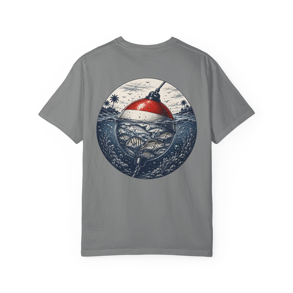 Fishing Buoy T-Shirt — Vintage Ocean Fish Graphic Tee (BTBF)