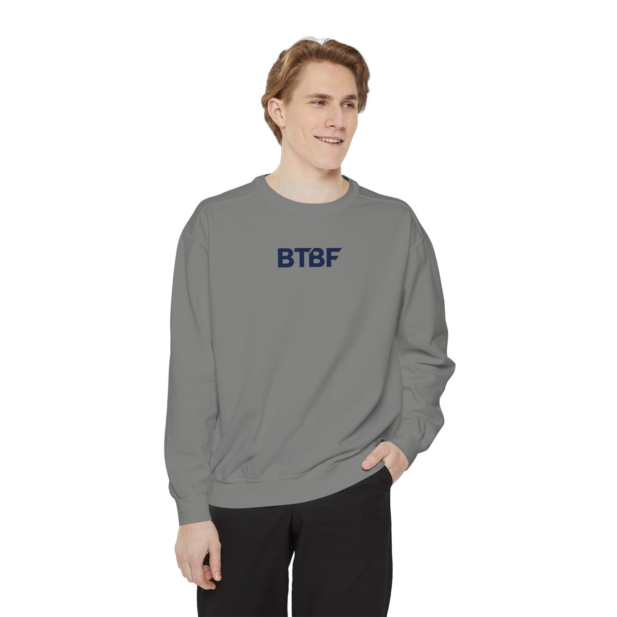 Sweatshirt — BTBF American Flag Boat Graphic Crewneck
