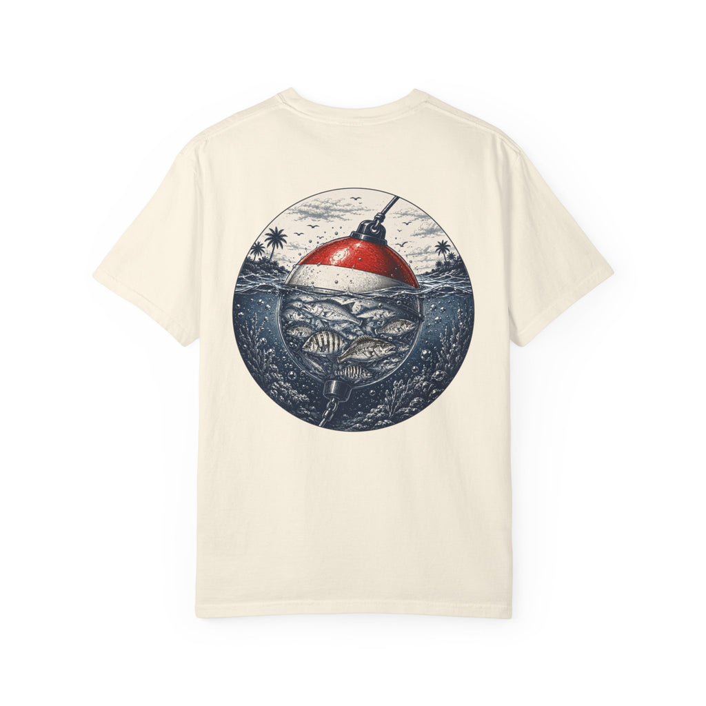 Fishing Buoy T-Shirt — Vintage Ocean Fish Graphic Tee (BTBF)