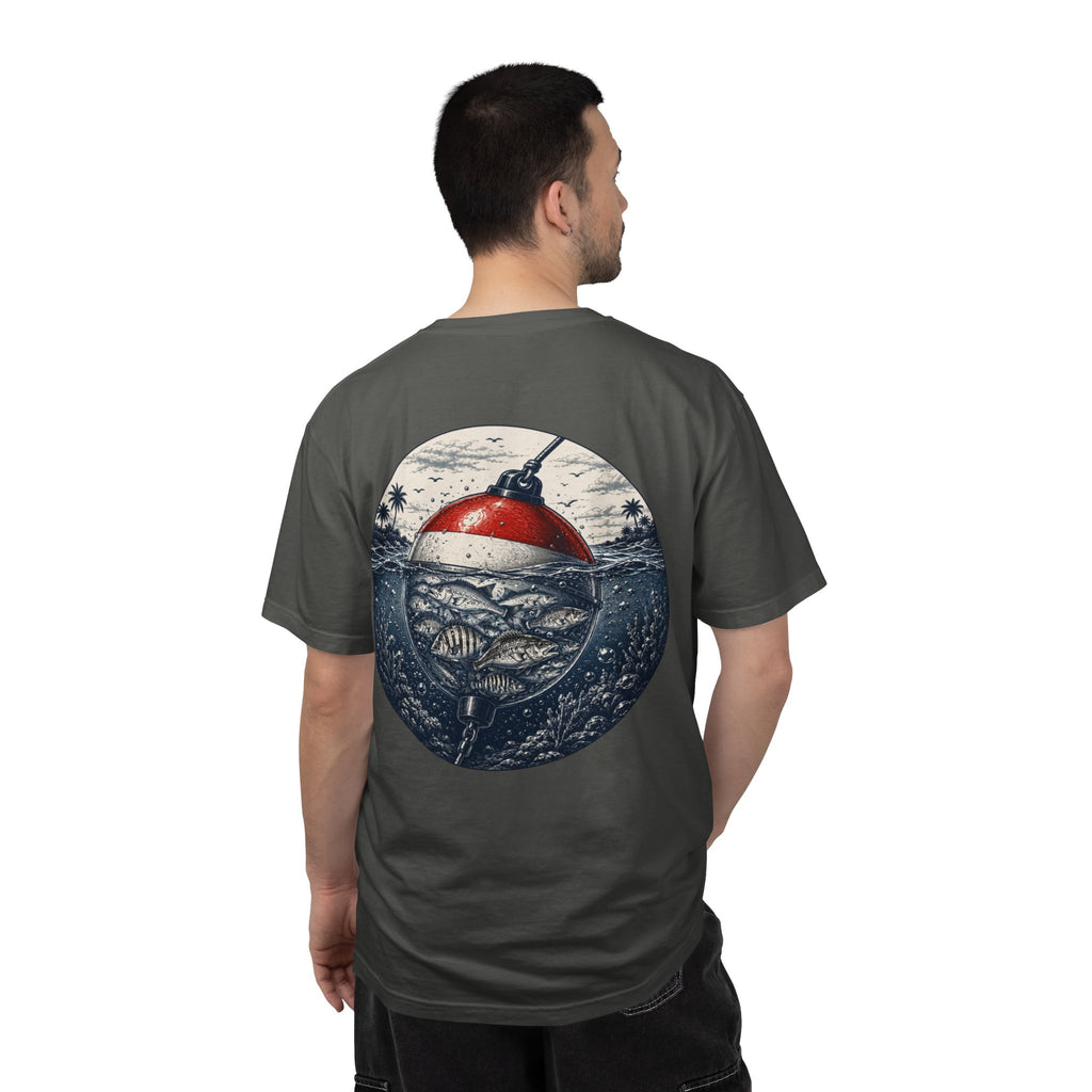 Fishing Buoy T-Shirt — Vintage Ocean Fish Graphic Tee (BTBF)