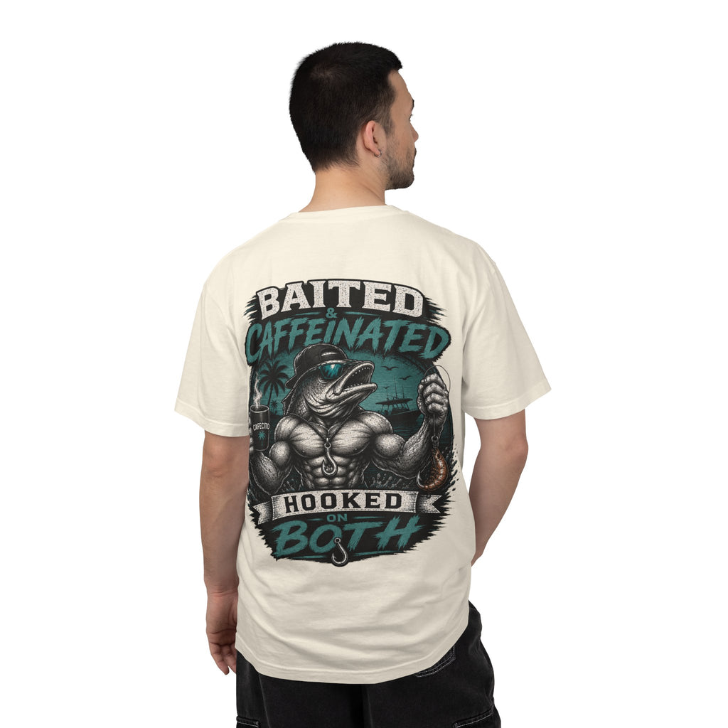 Baited Caffeinated Hooked on Both T-Shirt