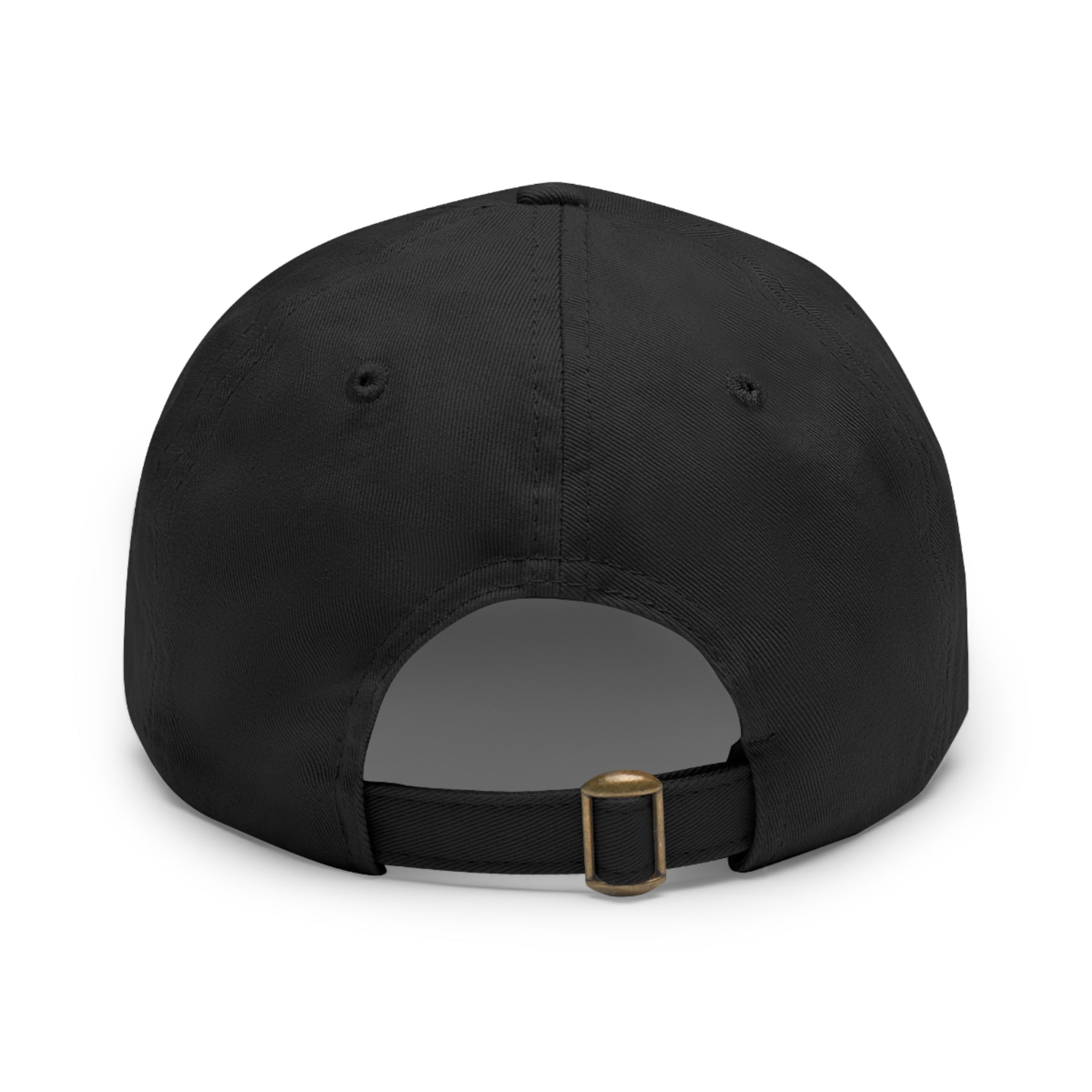 Grouper Leather Patch Dad Hat — RTBF Fishing Logo Cap