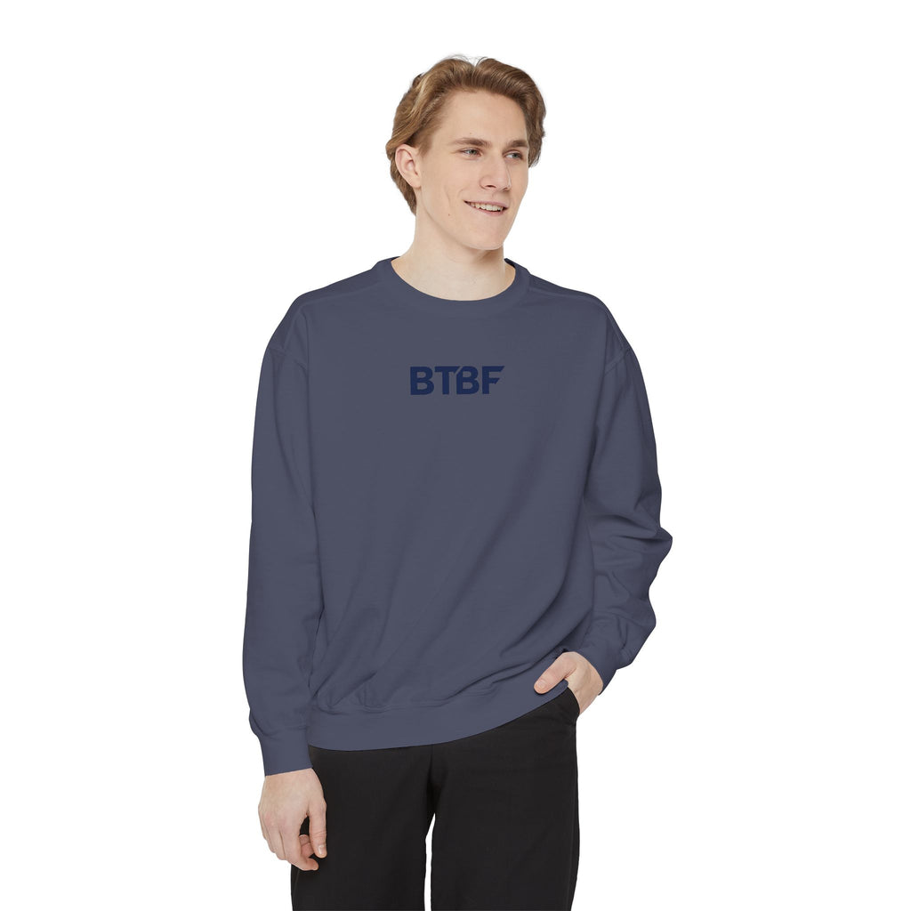Sweatshirt — BTBF American Flag Boat Graphic Crewneck