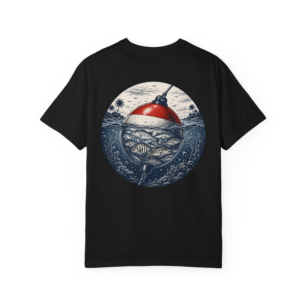 Fishing Buoy T-Shirt — Vintage Ocean Fish Graphic Tee (BTBF)