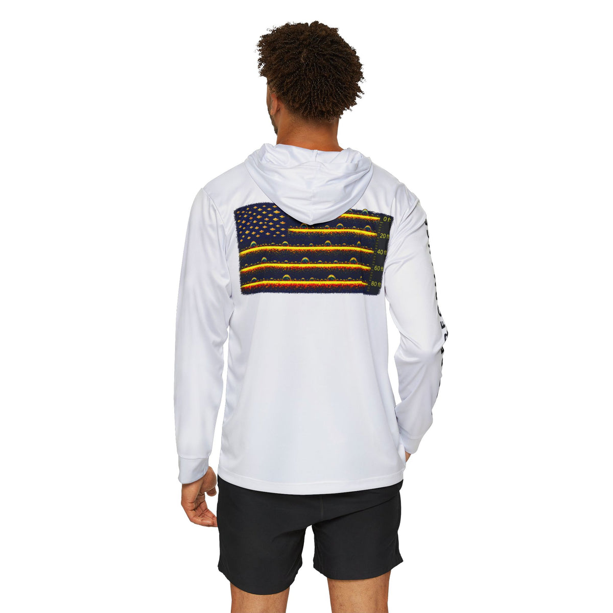 Men's USA Flag Warmup Hoodie — Athletic Long-Sleeve Performance Hoodie
