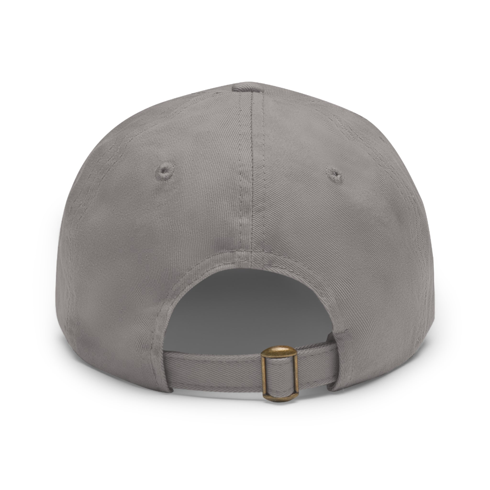 Grouper Leather Patch Dad Hat — RTBF Fishing Logo Cap