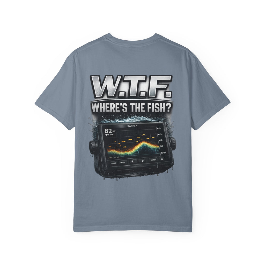 Where's The Fish? W.T.F. Fishing Graphic T-Shirt