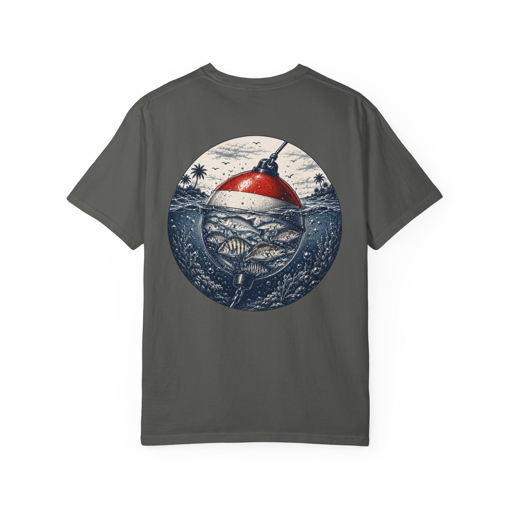 Fishing Buoy T-Shirt — Vintage Ocean Fish Graphic Tee (BTBF)
