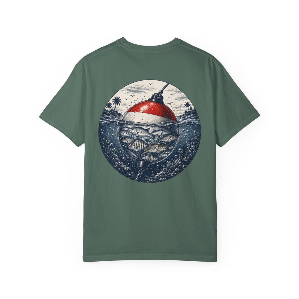 Fishing Buoy T-Shirt — Vintage Ocean Fish Graphic Tee (BTBF)